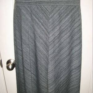 Ava & Viv Grey Midi Skirt 4X